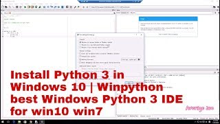 Install Python 3 in Windows 10  Winpython best Windows Python 3 IDE for win10 win7 [upl. by Ssalguod719]