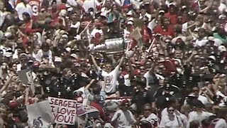 1997 Detroit Red Wings Stanley Cup Hockey Victory Parade  WXYZ WDIV WJBK [upl. by Irem]