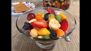 Fruit Salad Recipe • Fresh Healthy and Delicious  Episode 432 [upl. by Eerdna]