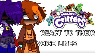 Smiling critters react to their voice line  smiling critters x Gacha club  25k special  SHIPS [upl. by Martineau]