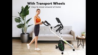 Wenoker Folding Exercise Bike Indoor Cycling Bike 8301 [upl. by Mode]