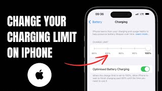 How To Change Charging Limit On iPhone [upl. by Darnok]