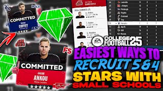 The Easiest Way to Recruit 5 Star Players With Small Schools [upl. by Ela538]