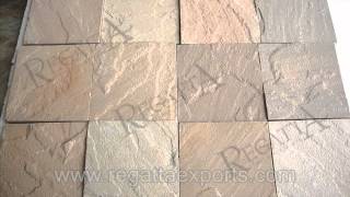 Showing Different Finishes Of Indian Dholpur Beige Sandstone [upl. by Kciredohr]