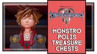 Kingdom Hearts 3 Monstropolis All Treasure Locations [upl. by Claudelle]