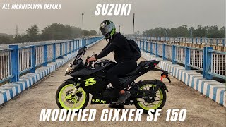 Modified Suzuki Gixxer SF 150 all Details  Review  Ksc Vlogs [upl. by Las]