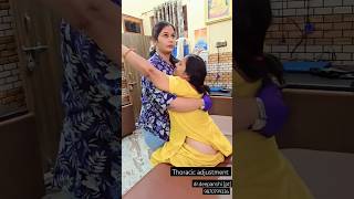 chiropratic adjustment drdeepanshi physiotherapist ytshorts ytviral trending [upl. by Derrick]