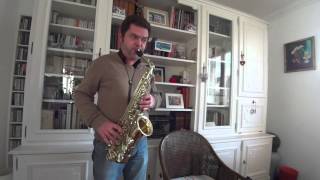 N° 1 des 18 exercices ou études daprès Berbiguier  saxophone alto   Marcel Mule [upl. by Notnel]