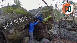 Hideous Fontainebleau 8A Slopers  Climbing Daily Ep1351 [upl. by Willem]