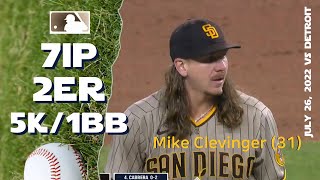 Mike Clevinger  July 26 2022  MLB highlights [upl. by Thalia]