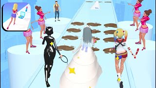 👰 Makeover Run 💄👗 All Levels Gameplay Androidios [upl. by Nap429]