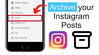 How to Archive any of your Posts on Instagram 2024 [upl. by Keemahs450]