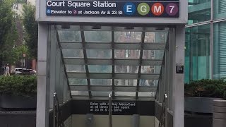 MTA New York City Subway R188 R68A amp R160 7 E G M Trains  Court Square23rd Street [upl. by Aihsyt]