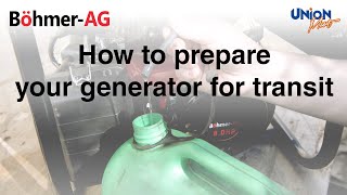 BöhmerAG Petrol Generator  Shipment Preparation Instructional Video [upl. by Kynthia]