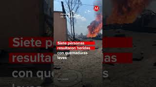 ¡Explosión de gasoducto Huachicol en Edomex provocó llamas de hasta 20 m de altura milenioshorts [upl. by Maryann641]