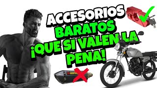 Accesorios BARATOS que SI VALEN LA PENA para MOTOCICLISTAS😎 [upl. by Ahsekat]