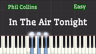 Phil Collins  In The Air Tonight Piano Tutorial  Easy [upl. by Lehman88]