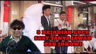 5 KEJADIAN LUCU TANYA JAWAB PAK JOKOWI [upl. by Anoed]