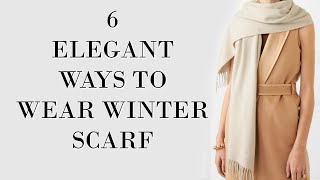 Elegant Ways to Wear a Winter Scarf  Fashion Over 40 [upl. by Jasper]