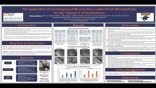 The Application of Electrosprayed MinocyclineLoaded PLGA Microparticles for the Treatment of Gliobl [upl. by Eskil]