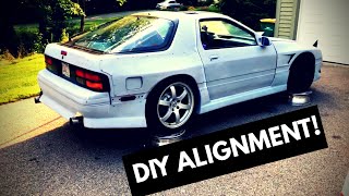 Driveway alignment amp WEIGHT REDUCTION  1JZ DRIFT FC RX7 Ep 19 [upl. by Nomrac]