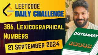 386 Lexicographical Numbers  Daily Challenge  21 Sep 2024  POTD leetcodechallenge [upl. by Pearline]