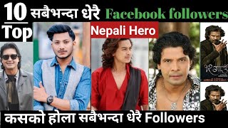 Nepali most big Facebook followers actor Biraj bhatta Rajesh hamal Dhayang Rai Najir hussain [upl. by Hyman]