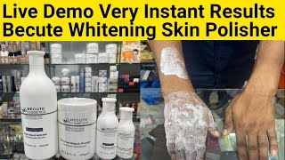 Becute Whitening Skin Polisher Live Demo  Very Very Amazing Instant Results [upl. by Etnomaj]