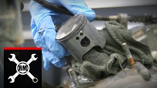 Kawasaki KX100 amp KX85 Engine Rebuild  Part 1 Top End Disassembly amp Inspection [upl. by Kafka]