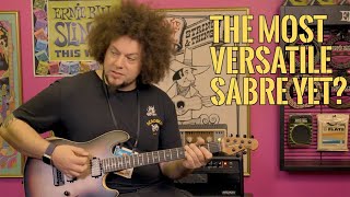 NAMM 2024 Rabea Massaad on the making and many tones of his Artist Series Sabre [upl. by Anisirhc]