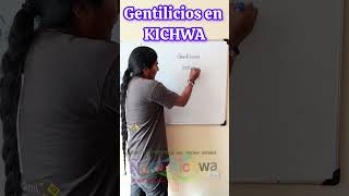 Gentilicios en KICHWA [upl. by Brader]