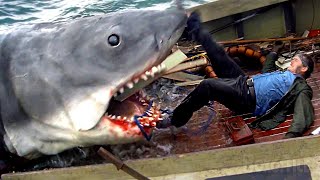 Man VS Shark  JAWS Ending Scene [upl. by Amber]