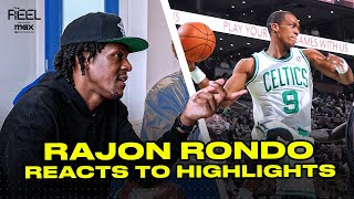 Rajon Rondo Reacts To Rajon Rondo Highlights [upl. by Elene]