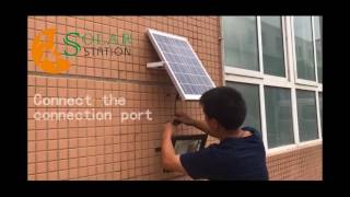 Solar flood light installation procedure [upl. by Knowle]