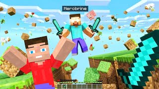 EASIEST HEROBRINE FIGHT EVER in Minecraft Hardcore [upl. by Eboj]