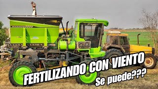 FERTILIZANDO con VIENTOS de 50 kmh FUNCIONA  330 HECTAREAS en UN DÍA [upl. by Cherie]