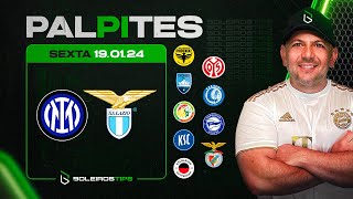 PALPITES DE FUTEBOL PARA HOJE 19 01 2024 SEXTAFEIRA  BILHETE PRONTO  Boleiros Tips [upl. by Gilud871]