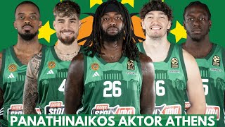 Panathinaikos AKTOR Athens Official Roster 202425 Turkish Airlines EuroLeague [upl. by Kaye301]