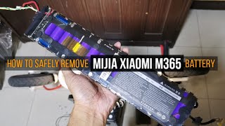 Xiaomi m365 Electric Kickscooter Battery Removal  How to safely remove Mijia M365 Battery [upl. by Anitel]