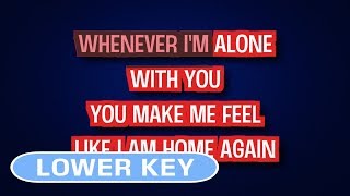 Adele  Lovesong Acoustic Version  Karaoke Lower Key [upl. by Bouldon676]