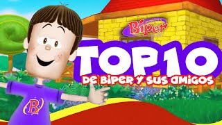 🔝TOP 10 DE BIPER Y SUS AMIGOS 🎶🥳💯  Canciones Infantiles Cristianas [upl. by Nojad]