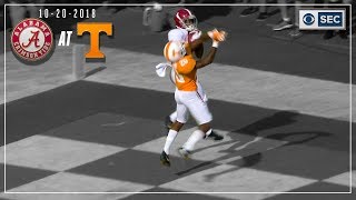 Alabama vs Tennessee 2018 Tua Tosses Four Touchdowns  CBS Sports [upl. by Edd32]