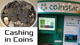 Cashing Coins at Coinstar Machine  No Fees [upl. by Enitselec736]