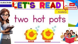 CVC Reading Lesson 2  CVC words in Sentences  Sentences with Short Vowels [upl. by Aribold]