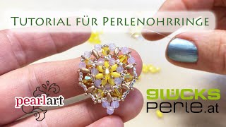 Perlenohrringe selber machen  Tutorial [upl. by Ikciv]