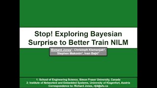 Richard Jones  Stop Exploring Bayesian Surprise to Better Train NILM [upl. by Nnednarb]