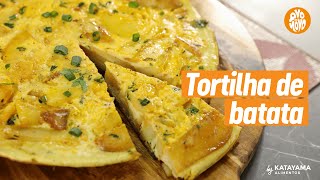 COMO FAZER TORTILHA DE BATATA TORTILLA ESPANHOLA by Katayama Alimentos [upl. by Eberhart]