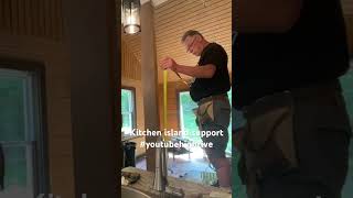 Kitchen Island Support carpenter carpentry woodworking youtube youtubeshorts [upl. by Neirbo270]