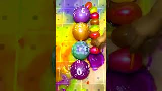 water colorful balloon Yellow Green Pink HBD Balloons amp mini balloons popping [upl. by Alves]