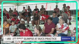 Tampa Bay Bucs fans get first glimpse at season practice [upl. by Eryn]